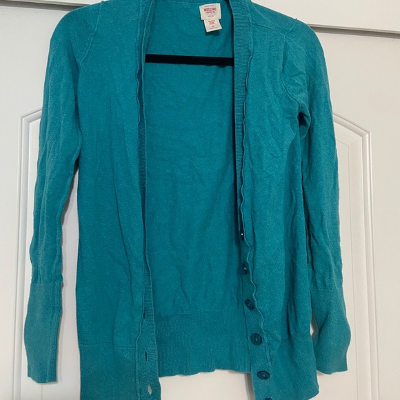 Teal cardigan